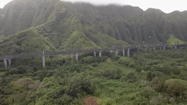 Flygfoto Över Motorväg Oahu — Stockvideo