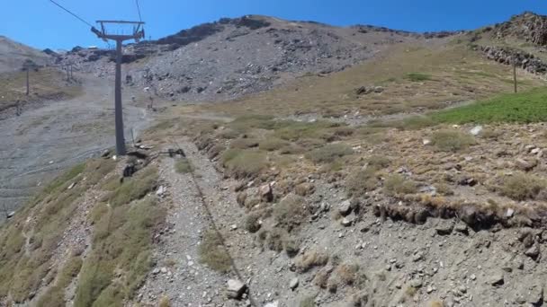 Spanyol Granada Sierra Nevada Musim Panas Dari Atas Dan Bawah — Stok Video