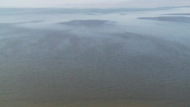 Mar Salton Capturado Gran Angular — Vídeos de Stock