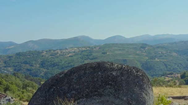 Vista Panorâmica Das Montanhas Portugal — Vídeo de Stock