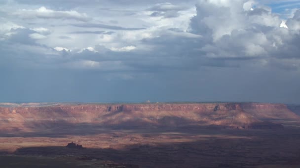 Μια Σαρωτική Θέα Της Περιοχής Canyonlands Στη Νοτιοανατολική Γιούτα — Αρχείο Βίντεο