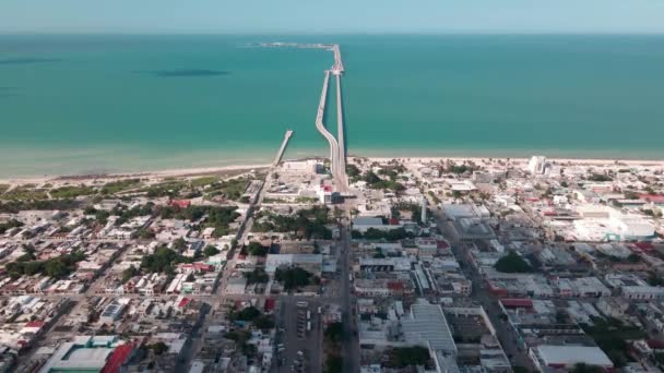 ユカタンメキシコの進歩の港 世界への南東の楽園の門 — ストック動画
