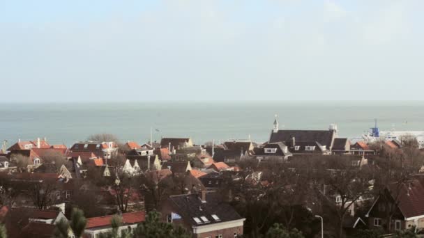 Rybářská Vesnice Northsea Nizozemském Ostrově Terschelling — Stock video