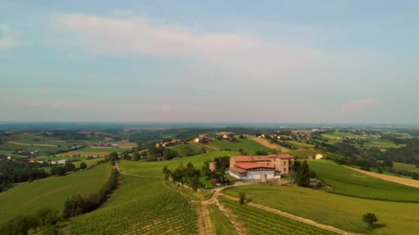 Piękny Widok Wzgórza Włochy — Wideo stockowe