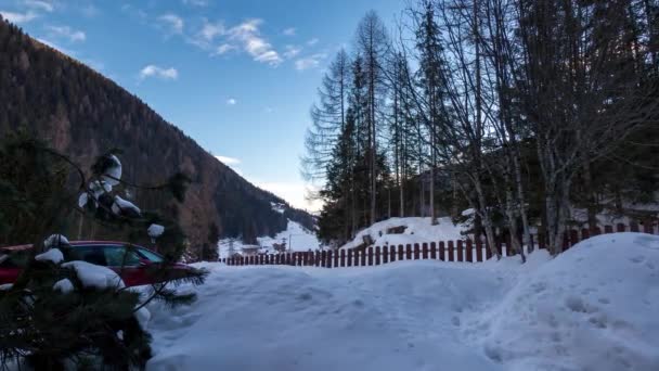 Tidsförskjutning Från Alperna Sydtyrolen — Stockvideo