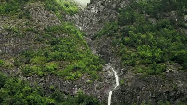 Güzel Fiyort Norveç Dünyanın Güzel Fiyortlarından Birinde Yaz Mevsimi Kodak — Stok video