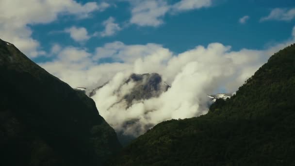 Прекрасный Фьорд Норвегии Лето Одном Самых Красивых Фьордов Мире Kodak — стоковое видео