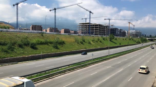 Time Lapse South Ring Road Sofia — Stok Video