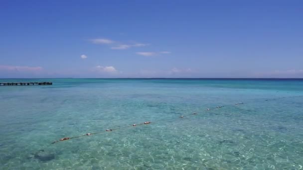 Ein Zeitlupentempo Der Wellen Grand Turk — Stockvideo