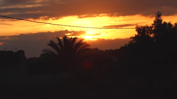 Lapso Tiempo Una Puesta Sol Portugal — Vídeo de stock