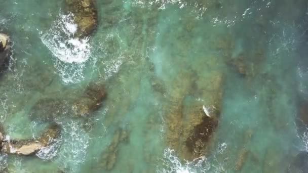 波と海の空中映像 — ストック動画