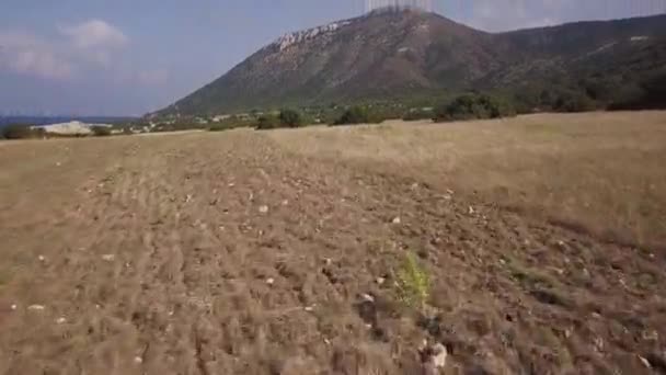 Luchtfoto Van Cyprus Heuvels — Stockvideo