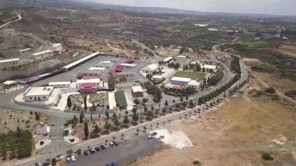 Luchtfoto Van Cyprus Heuvels — Stockvideo