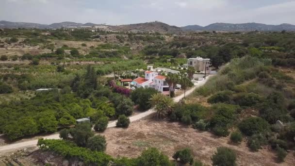 Aerial Footage Cyprus Hills — Stock Video