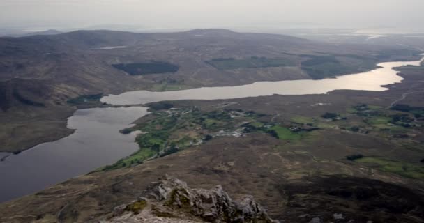 Pohled Nejvyššího Místa Hrabství Donegal Irsko — Stock video