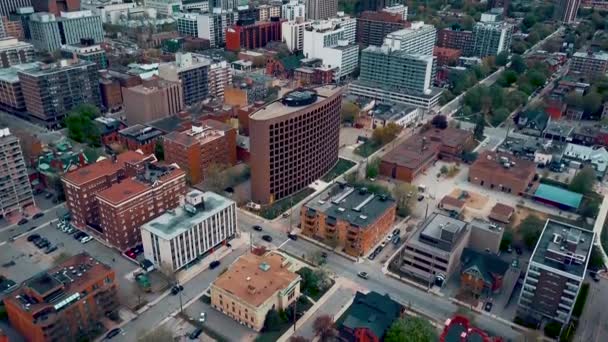 Luchtfoto Van Het Centrum Van Ottawa — Stockvideo