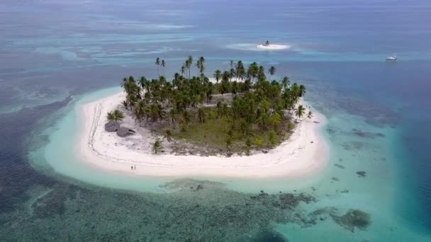 Lindas Ilhas San Blas Aéreas Por Drone — Vídeo de Stock