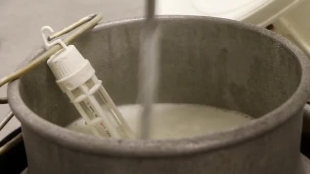 デザート用のクリームの準備 — ストック動画