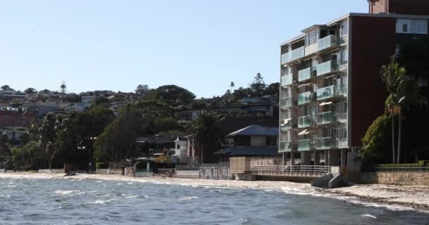 Close Shot Appartamenti Fronte Spiaggia Sydney Australia — Video Stock