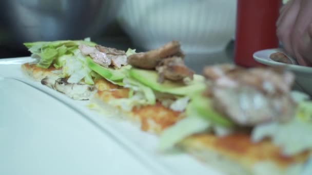 イタリア料理店の料理 — ストック動画