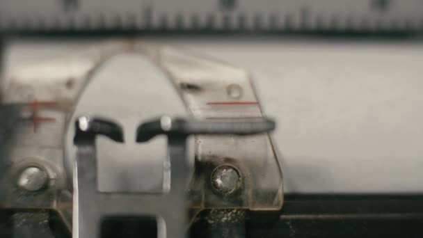 Írógép közelkép Vezető nyomtatópapír