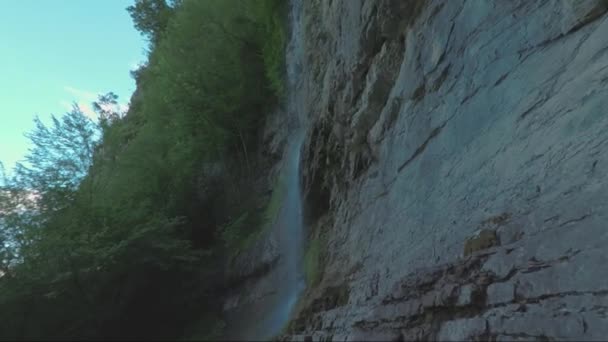 Cascata Skaklya Vicino Villaggio Sentiero Bov Vazov Natura Sorprendente Bulgaria — Video Stock