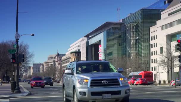 Wintertijd Washington Hoofdstad Heuvelgebied — Stockvideo