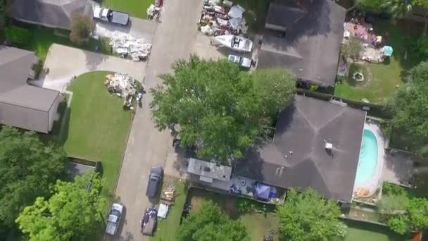 Les Conséquences Ouragan Harvey Des Débris Des Effets Personnels Dispersés — Video