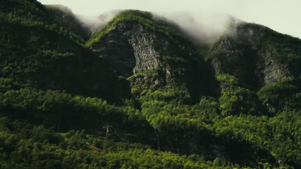 Прекрасный Фьорд Норвегии Лето Одном Самых Красивых Фьордов Мире Kodak — стоковое видео