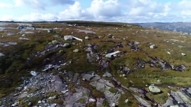 Wwii Bomber Plane Crashed Mountain Southern Norway 1946 Fly Wreckage — Stock Video