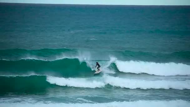 Some Surfers Imsouane Morocco — Stock Video