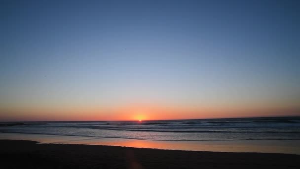 Piękny Wschód Słońca Imsouane Marocco — Wideo stockowe