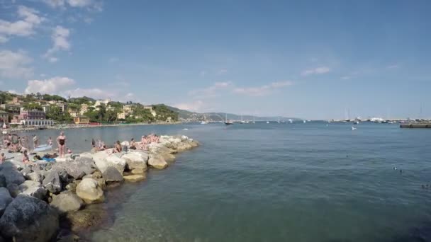 Gopro Timelapse Sobre Santa Margherita Ligure — Vídeo de Stock