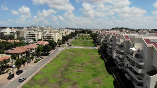 Předměstí Tel Avivu Kfar Saba Pěkná Pánev Obývacím Pokoji Zelená — Stock video