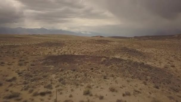 Foto Aérea Las Dunas Desierto California Fast Flying Forward Día — Vídeo de stock