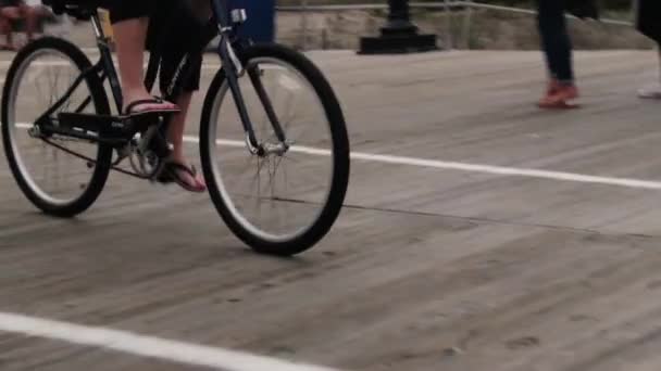 Cycliste Sur Promenade Conseil Fps Full — Video