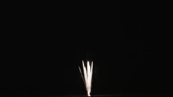 Explosión Vertical Brillante Similar Fuegos Artificiales Cámara Lenta Para Uso — Vídeo de stock