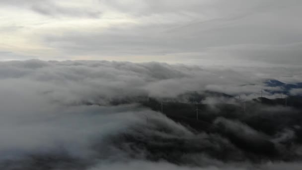 Dji Mavic Air Clouds Buzludja Peak Bulgaria Este Meu Primeiro — Vídeo de Stock