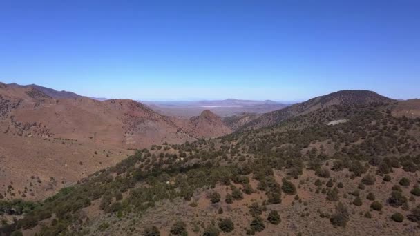 Flug Über Den Six Mile Canyon Anflug Auf Den Zuckerhut — Stockvideo