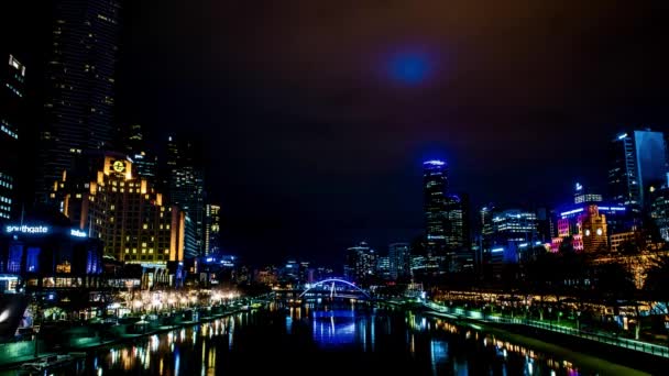 Timelapse Hyperlapse Melbourne Australien — Stockvideo