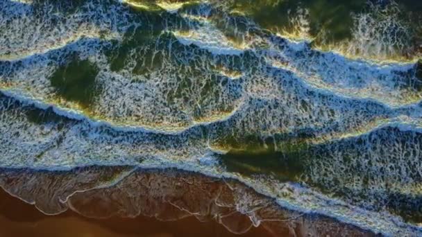 Lever Soleil Réfléchi Sur Les Vagues Mui Vietnam Alors Que — Video