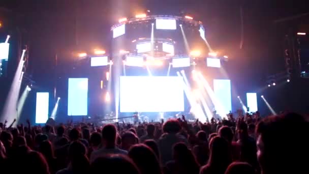 Handheld Footage Concert You Can See Drop Everything Just Boomed — Stock Video