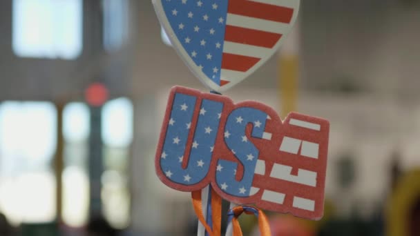 Usa Symbool Juli — Stockvideo