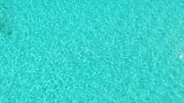 Повітряний Знімок Кришталево Чистої Бірюзової Океанічної Води Багамських Островах — стокове відео