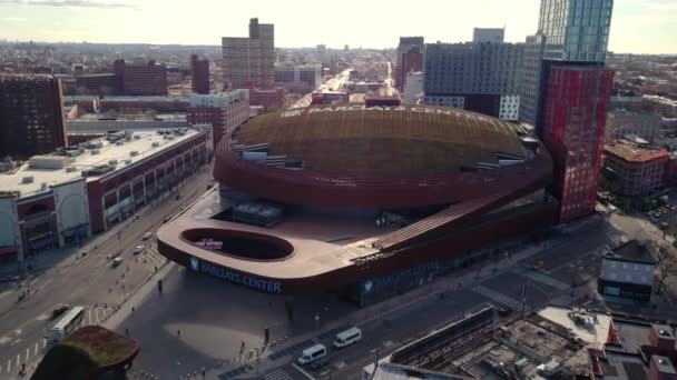 Drone Shot Barclays Center — Stock Video