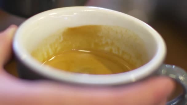 Café Barista Sendo Feito — Vídeo de Stock