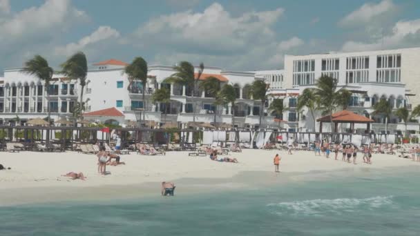 Piękny Beach Resort Cozumel Meksyk — Wideo stockowe