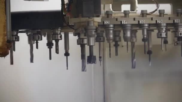 Interruttore Automatico Mulino Cnc — Video Stock