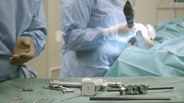 ペットクリニック 手術の準備 — ストック動画