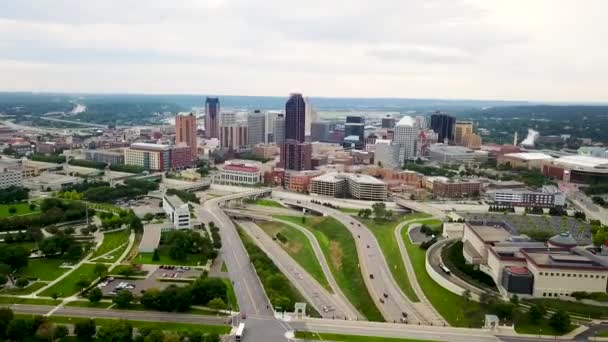 Vue Aérienne Centre Ville Saint Paul — Video